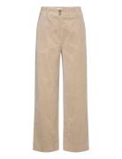 Sophia Ankle Bottoms Trousers Straight Leg Beige FIVEUNITS