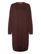 Cara Longsleeve Dress Mocca Lyhyt Mekko Brown Movesgood