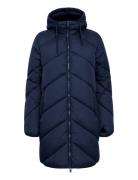 Bybomina Jacket 6 - Vuorillinen Takki Topattu Takki Navy B.young