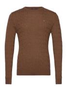 Merino Cable Ck Tops Sweat-shirts & Hoodies Sweat-shirts Brown Morris