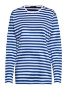 Pitkhiha 2017 Tops T-shirts & Tops Long-sleeved Blue Marimekko