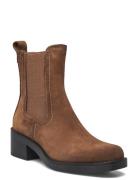 Women Boots Shoes Boots Ankle Boots Ankle Boots With Heel Brown Tamari...