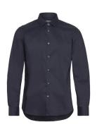 Regular-Fit Stretch Cotton Shirt Tops Shirts Business Navy Mango