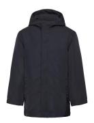 Hooded Water-Repellent Coat Parka Takki Black Mango