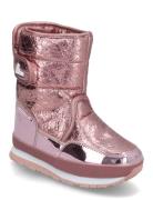 Rd Cracked Metallic Kids Talvisaappaat Pink Rubber Duck