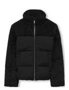 Kogwanja Fur Puffer Mix Coat Otw Toppatakki Black Kids Only