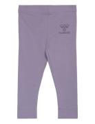 Hmlmino Tights Bottoms Sweatpants Purple Hummel