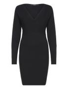 Vmmhollyrem Ls V-Neck Dress Ga Noos Polvipituinen Mekko Black Vero Mod...