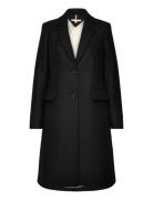 Wool Blend Classic Coat Outerwear Coats Winter Coats Black Tommy Hilfi...