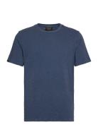 Crew Neck Slub Ss T-Shirt Tops T-shirts Short-sleeved Navy Superdry