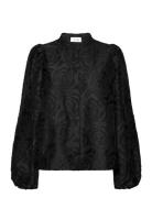 Lr-Inga Tops Blouses Long-sleeved Black Levete Room