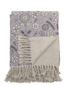 Salli Throw Home Textiles Cushions & Blankets Blankets & Throws Purple...