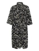 Kcflora Shirt Dress Polvipituinen Mekko Black Kaffe Curve