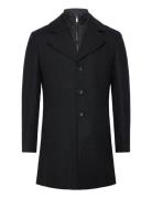 Bs Portmore Slim Fit Coat Villakangastakki Pitkä Takki Black Bruun & S...