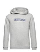 Gant 1949 Hoodie Tops Sweat-shirts & Hoodies Hoodies Grey GANT