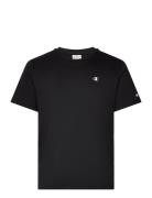 Crewneck T-Shirt Tops T-shirts Short-sleeved Black Champion