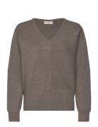 Fqclaura-Pullover Tops Knitwear Jumpers Brown FREE/QUENT