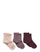 Wool Rib Socks - 3-Pack Sukat Multi/patterned Mp Denmark