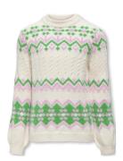 Kogannabelle L/S Pullover Knt Tops Knitwear Pullovers White Kids Only