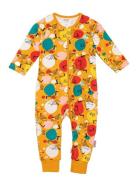 Cartwheel Pyjamas Pyjama Sie Jumpsuit Haalari Yellow Pippi Langstrømpe