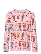 Pippi M Vänner Tröja Tops T-shirts Long-sleeved T-shirts Pink Pippi La...