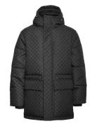 Oba Cotton Monogram Puffer Vuorillinen Takki Topattu Takki Black Daily...