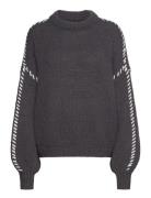 Vmfeng Ls O-Neck Pullover Ga Boo Tops Knitwear Jumpers Grey Vero Moda