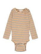 Body L/S Modal Striped Bodies Long-sleeved Multi/patterned Petit Piao