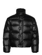 Anf Mens Outerwear Vuorillinen Takki Topattu Takki Black Abercrombie &...