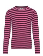 5X5 Classic Stripe Talika Top Tops T-shirts Long-sleeved T-shirts Pink...