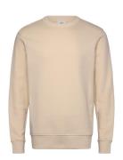 Plush Cotton Sweatshirt Tops Knitwear Round Necks Cream Mango