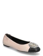 Claire Cap-Toe Ballet Ballerinat Pink Tory Burch