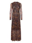 Slkerrie Arine Dress Maksimekko Juhlamekko Brown Soaked In Luxury