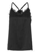 Pcanovi Satin Nightwear Set Toppi Black Pieces