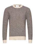 Slhrai Ls Knit Crew Neck Noos Tops Knitwear Round Necks Brown Selected...