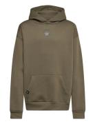 Po-Pull-Over Hoody Sport Sweat-shirts & Hoodies Hoodies Khaki Green Co...