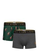 Bci Cotton/Elastane-2Pk-Trn Bokserit Green Polo Ralph Lauren Underwear