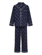 S6-Sleepwear Pant Set Pyjamasetti Pyjama Navy Polo Ralph Lauren