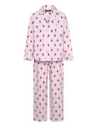 S6-Sleepwear Pant Set Pyjamasetti Pyjama Pink Polo Ralph Lauren