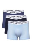 Bci Cotton/Elastane-3Pk-Trn Bokserit Blue Polo Ralph Lauren Underwear