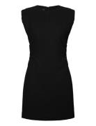 Short Dress With Draped Detail Lyhyt Mekko Black Mango