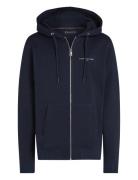 Small Tommy Logo Zip Hdd Tops Sweat-shirts & Hoodies Hoodies Navy Tomm...