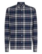 Oxford Heritage Plaid Rf Shirt Tops Shirts Casual Navy Tommy Hilfiger