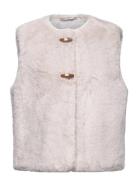 Fur-Effect Gilet Toppaliivi Beige Mango