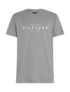 Big Hilfiger Tee Tops T-shirts Short-sleeved Grey Tommy Hilfiger