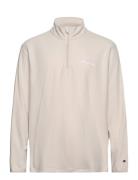 Half Zip Top Tops Sweat-shirts & Hoodies Sweat-shirts Cream Champion