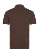 The Fred Perry Shirt Tops Polos Short-sleeved Brown Fred Perry