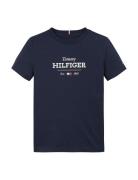 Monotype 1985 Reg Tee Ss Tops T-shirts Short-sleeved Navy Tommy Hilfig...