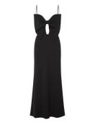 Paula Bow Maxi Dress Maksimekko Juhlamekko Black Bardot