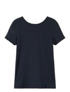 Nkfjennifa Ss Slim Top Tops T-shirts Short-sleeved Navy Name It